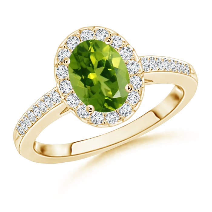 AAAA - Peridot / 1.67 CT / 14 KT Yellow Gold