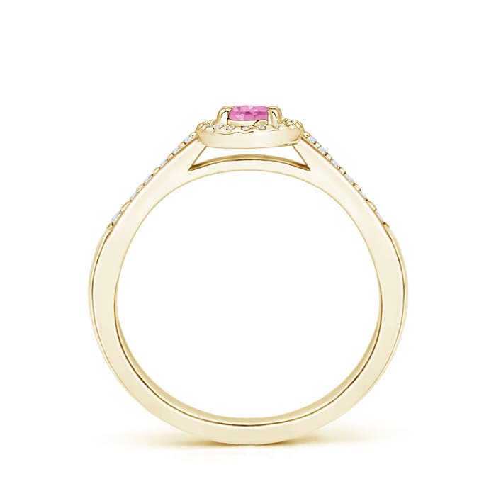 A - Pink Sapphire / 0.46 CT / 14 KT Yellow Gold