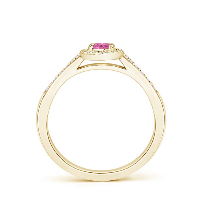 AA - Pink Sapphire / 0.46 CT / 14 KT Yellow Gold