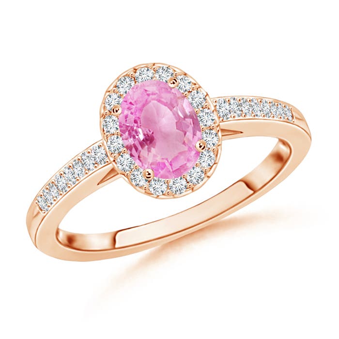 A - Pink Sapphire / 0.76 CT / 14 KT Rose Gold