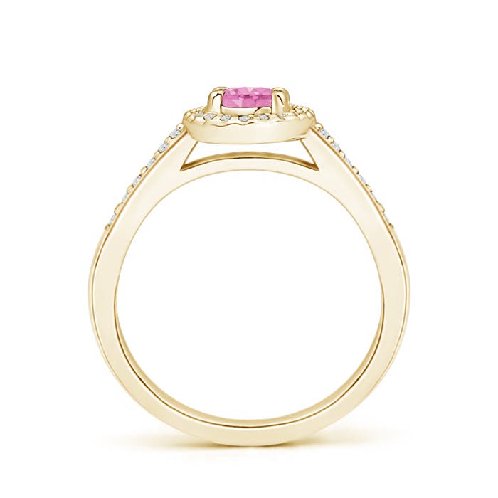 A - Pink Sapphire / 0.76 CT / 14 KT Yellow Gold