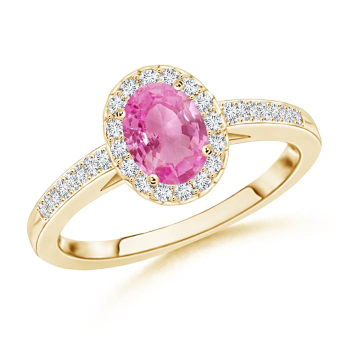 AA - Pink Sapphire / 0.76 CT / 14 KT Yellow Gold