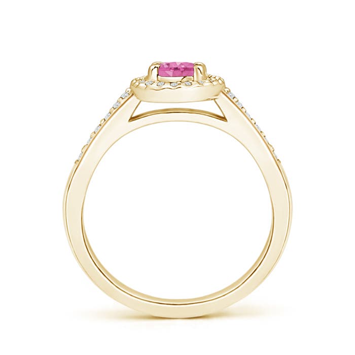 AA - Pink Sapphire / 0.76 CT / 14 KT Yellow Gold