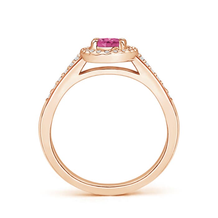 AAAA - Pink Sapphire / 0.76 CT / 14 KT Rose Gold