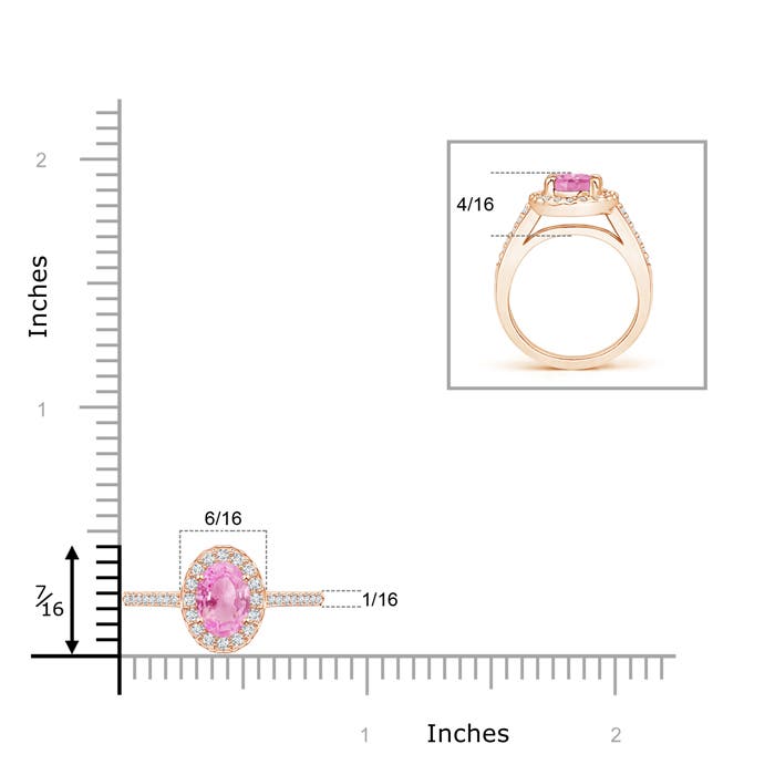 A - Pink Sapphire / 1.11 CT / 14 KT Rose Gold