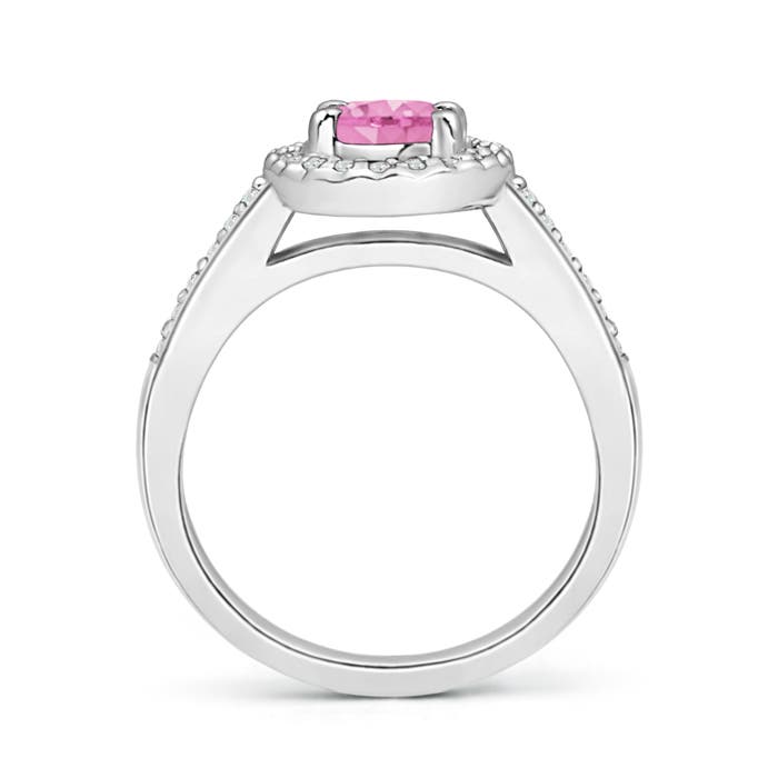 A - Pink Sapphire / 1.11 CT / 14 KT White Gold