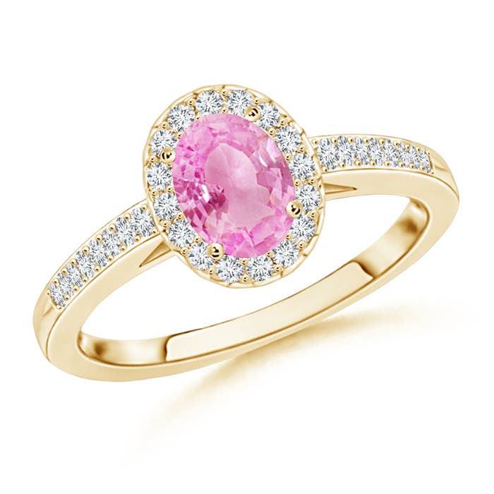 A - Pink Sapphire / 1.11 CT / 14 KT Yellow Gold