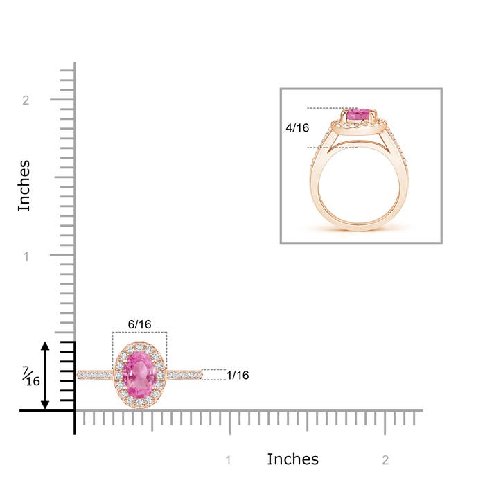 AA - Pink Sapphire / 1.11 CT / 14 KT Rose Gold