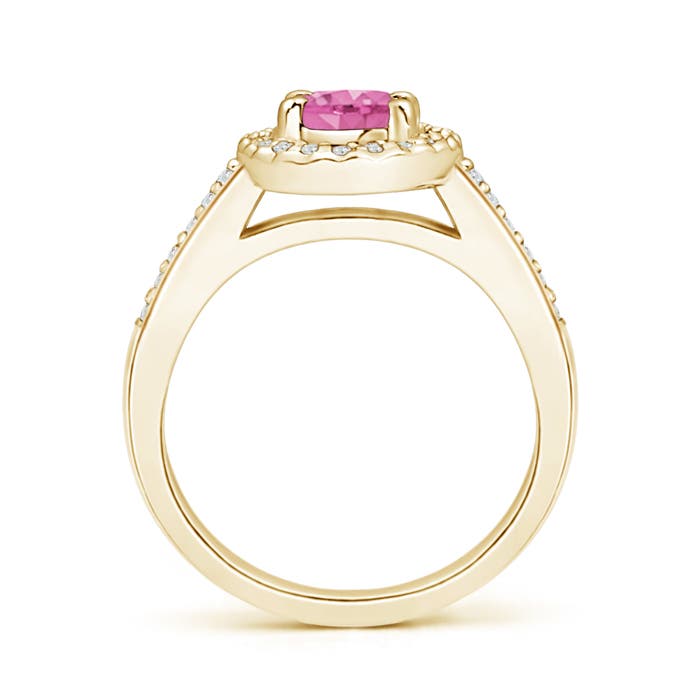 AA - Pink Sapphire / 1.11 CT / 14 KT Yellow Gold