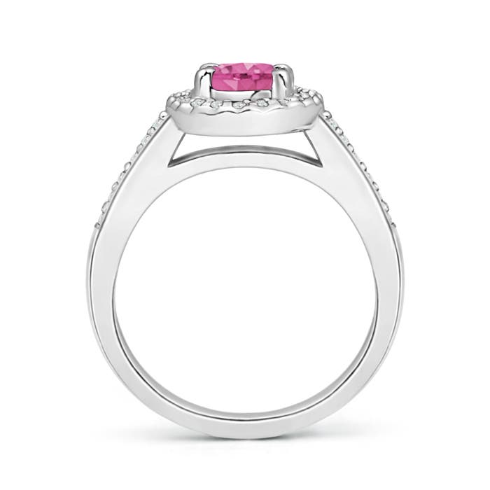 AAA - Pink Sapphire / 1.11 CT / 14 KT White Gold