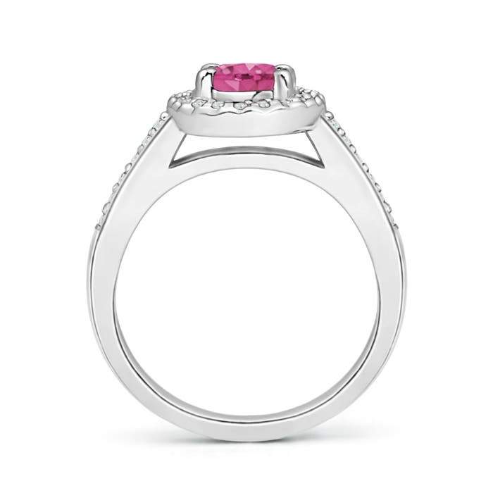 AAAA - Pink Sapphire / 1.11 CT / 14 KT White Gold