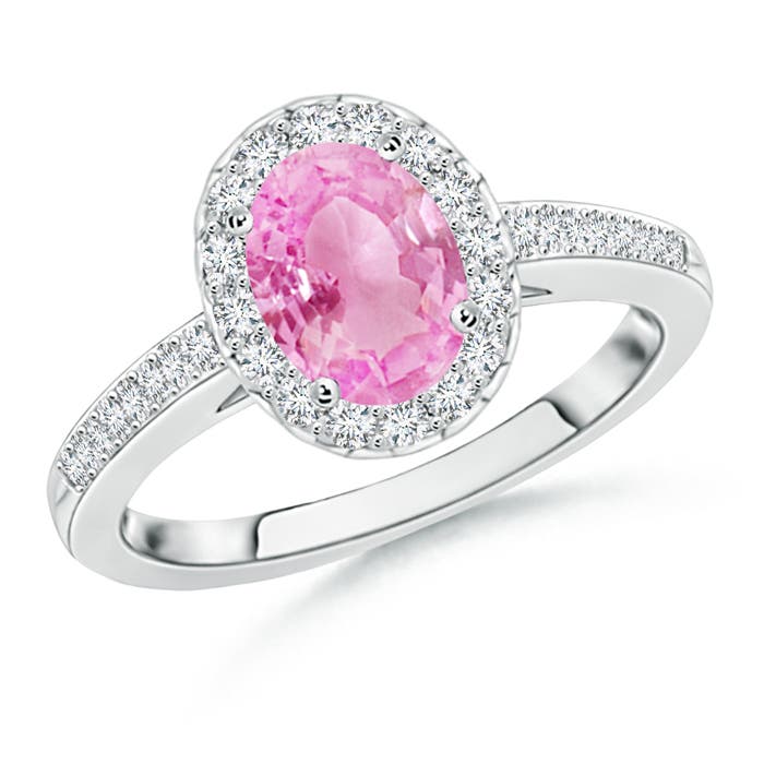 A - Pink Sapphire / 1.77 CT / 14 KT White Gold