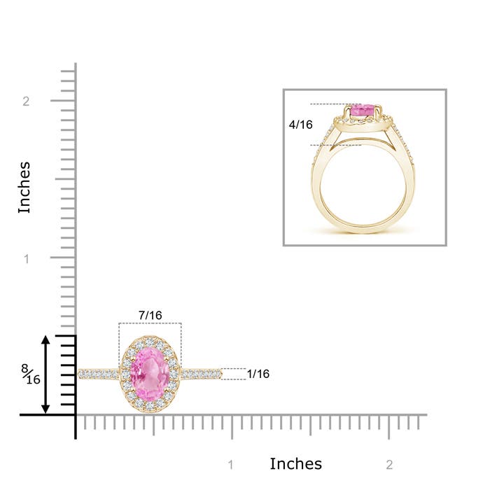 A - Pink Sapphire / 1.77 CT / 14 KT Yellow Gold