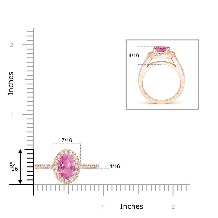 AA - Pink Sapphire / 1.77 CT / 14 KT Rose Gold