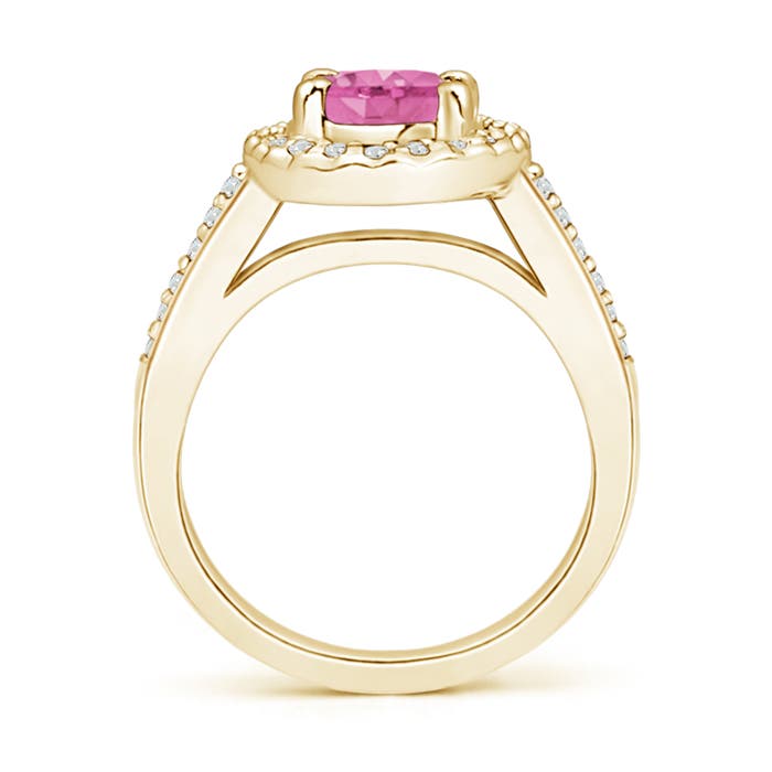 AA - Pink Sapphire / 1.77 CT / 14 KT Yellow Gold