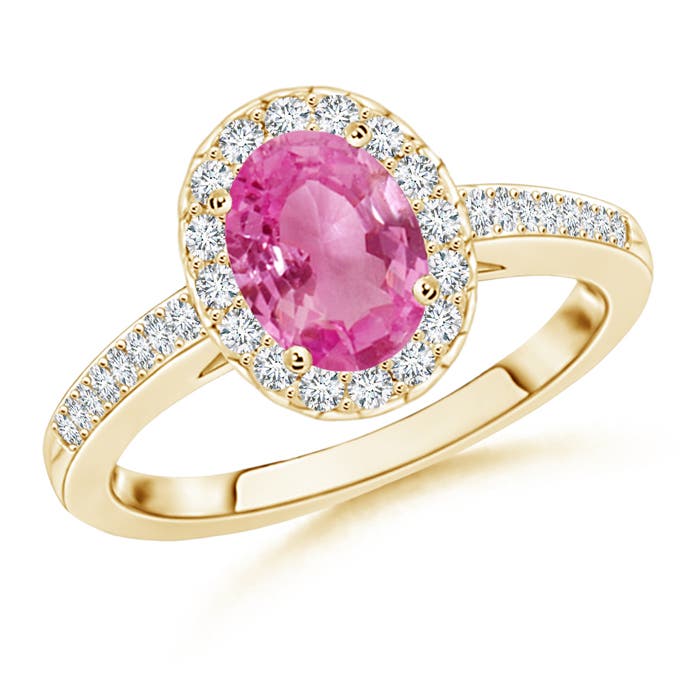 AAA - Pink Sapphire / 1.77 CT / 14 KT Yellow Gold