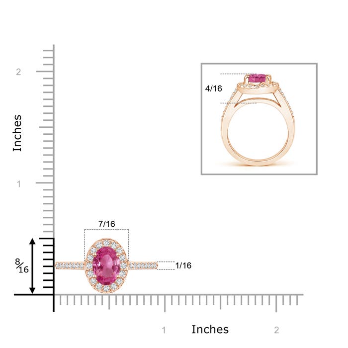 AAAA - Pink Sapphire / 1.77 CT / 14 KT Rose Gold