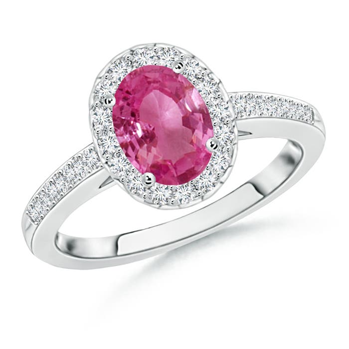 AAAA - Pink Sapphire / 1.77 CT / 14 KT White Gold