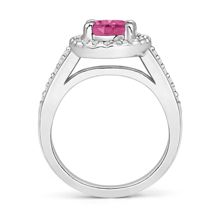 AAAA - Pink Sapphire / 1.77 CT / 14 KT White Gold