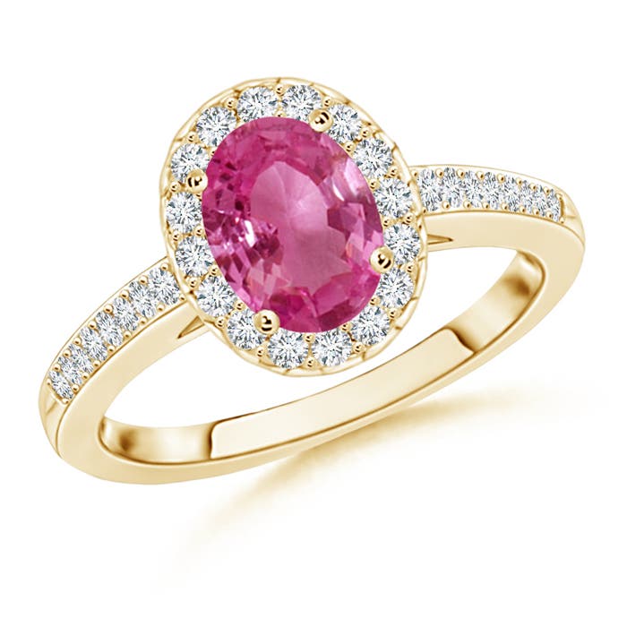 AAAA - Pink Sapphire / 1.77 CT / 14 KT Yellow Gold