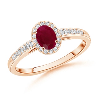 Oval A Ruby