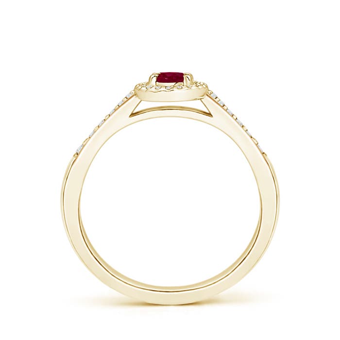 A - Ruby / 0.41 CT / 14 KT Yellow Gold