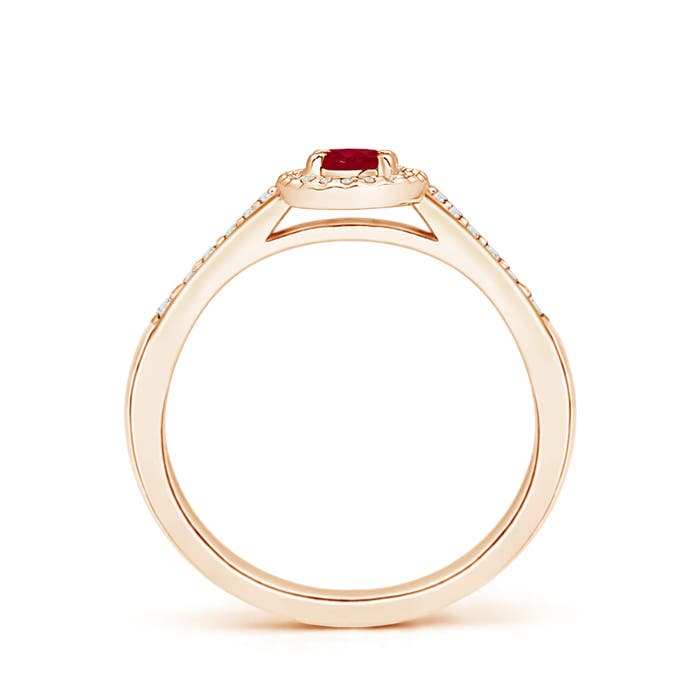 AA - Ruby / 0.41 CT / 14 KT Rose Gold