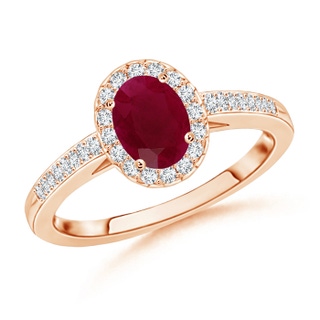Oval A Ruby