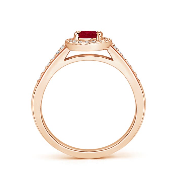 AA - Ruby / 0.81 CT / 14 KT Rose Gold