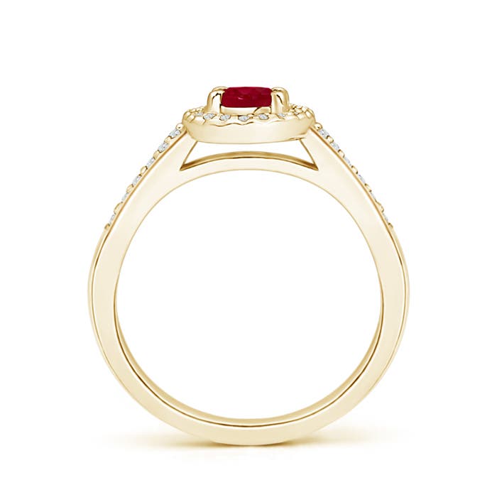 AA - Ruby / 0.81 CT / 14 KT Yellow Gold