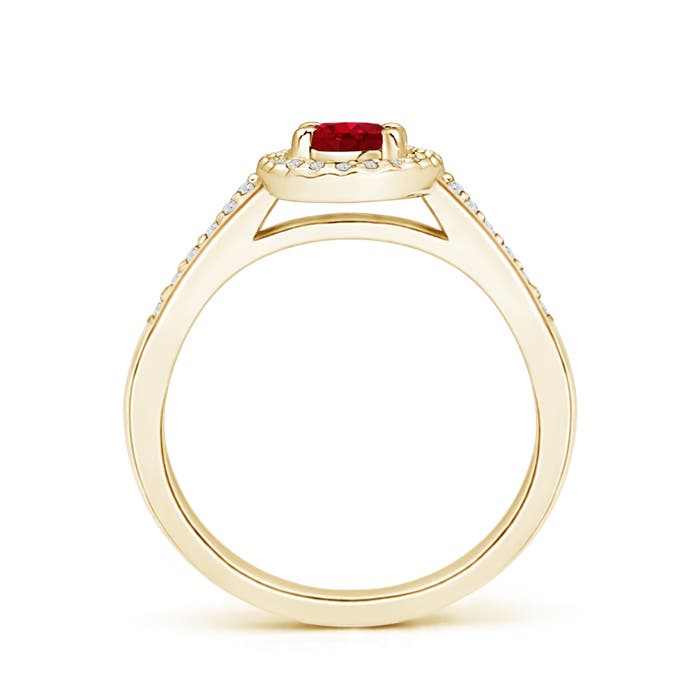 AAA - Ruby / 0.81 CT / 14 KT Yellow Gold