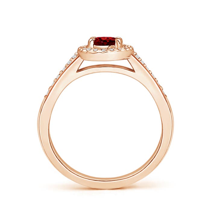 AAAA - Ruby / 0.81 CT / 14 KT Rose Gold