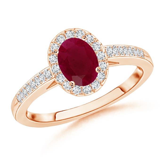 A - Ruby / 1.26 CT / 14 KT Rose Gold