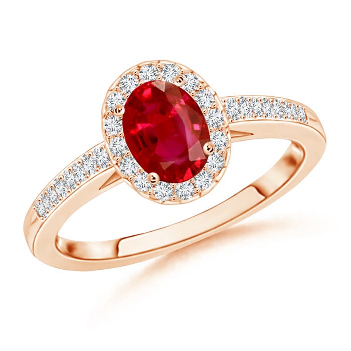 AAA - Ruby / 1.26 CT / 14 KT Rose Gold