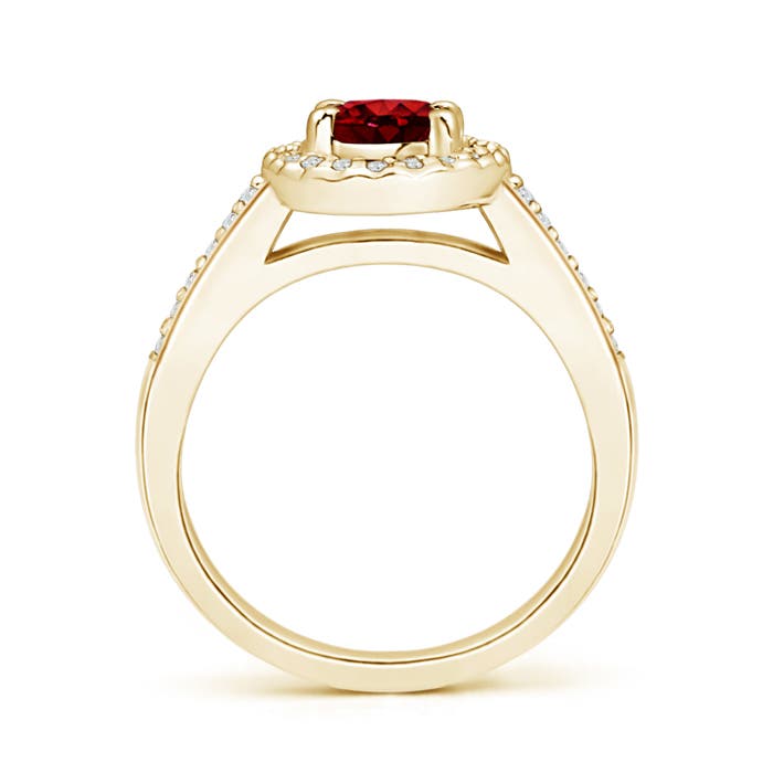 AAAA - Ruby / 1.26 CT / 14 KT Yellow Gold