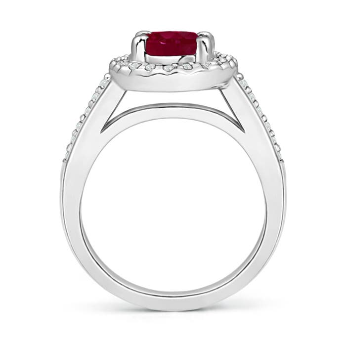 A - Ruby / 1.57 CT / 14 KT White Gold