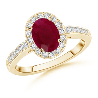 Oval A Ruby