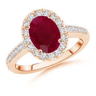 Oval A Ruby