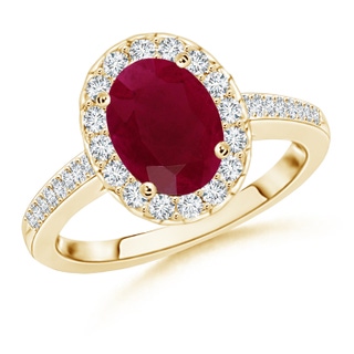 Oval A Ruby