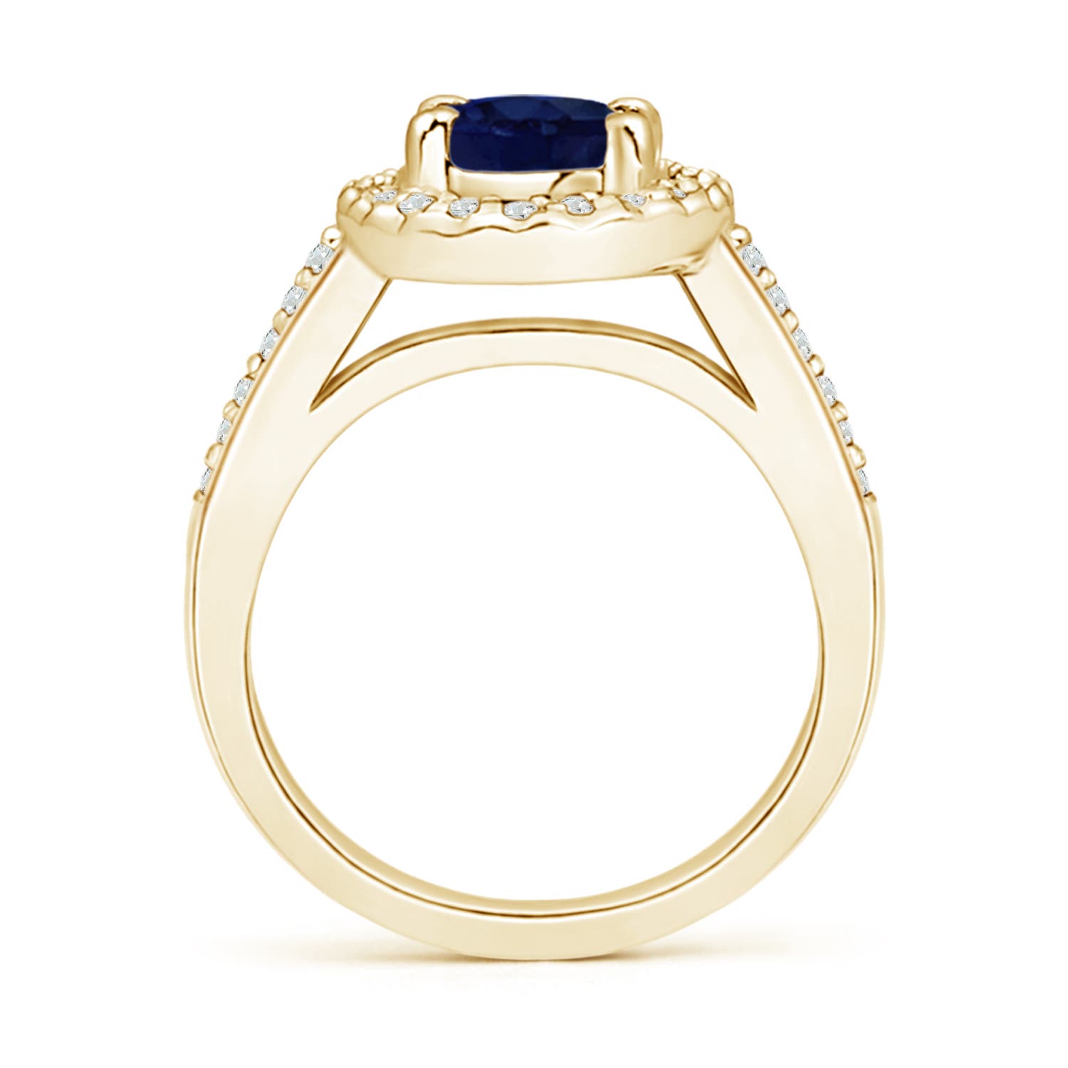 A - Blue Sapphire / 1.87 CT / 14 KT Yellow Gold