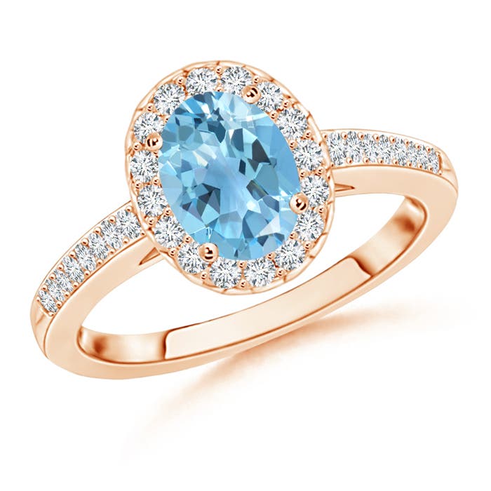 A - Swiss Blue Topaz / 1.82 CT / 14 KT Rose Gold