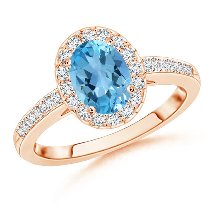 AA - Swiss Blue Topaz / 1.82 CT / 14 KT Rose Gold