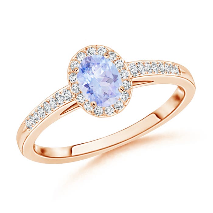 A - Tanzanite / 0.36 CT / 14 KT Rose Gold