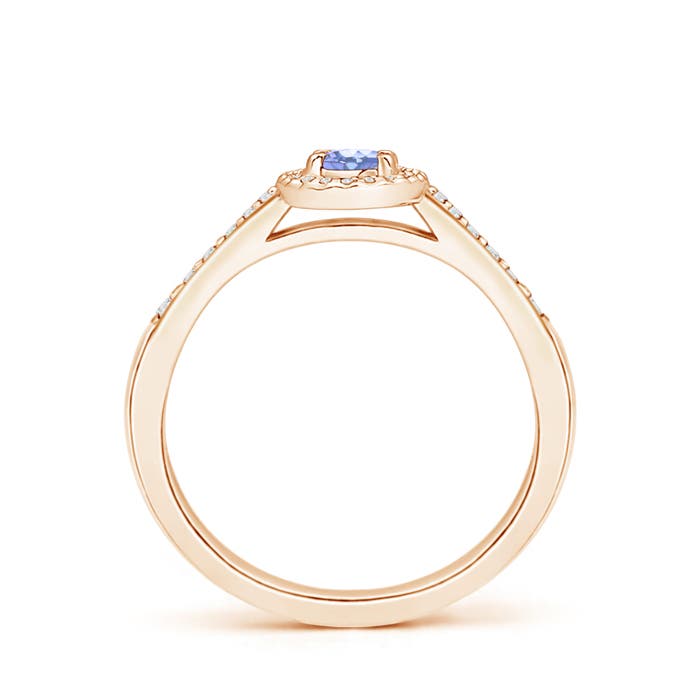 A - Tanzanite / 0.36 CT / 14 KT Rose Gold