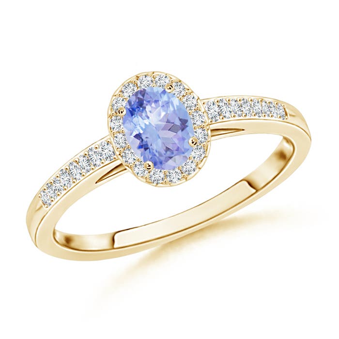 AA - Tanzanite / 0.36 CT / 14 KT Yellow Gold