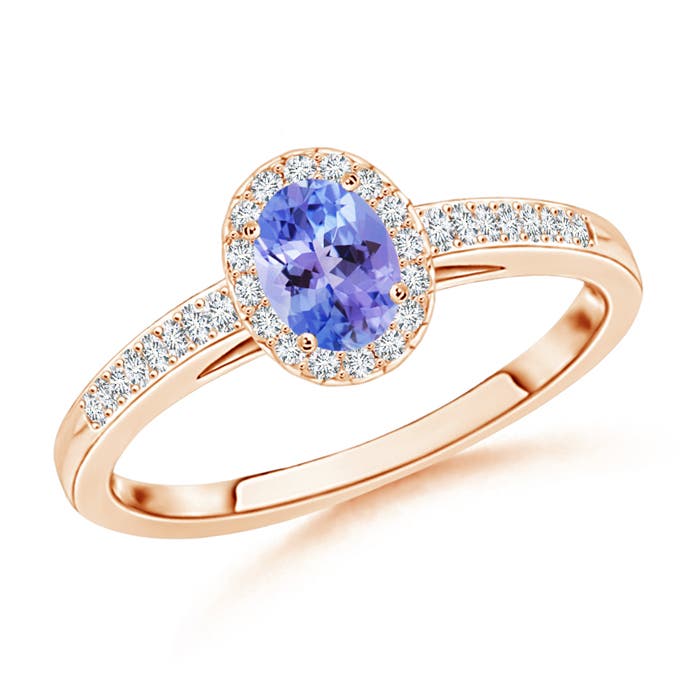 AAA - Tanzanite / 0.36 CT / 14 KT Rose Gold