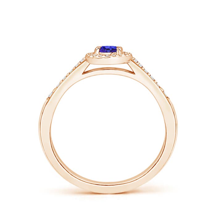 AAAA - Tanzanite / 0.36 CT / 14 KT Rose Gold