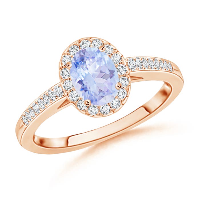 A - Tanzanite / 0.66 CT / 14 KT Rose Gold