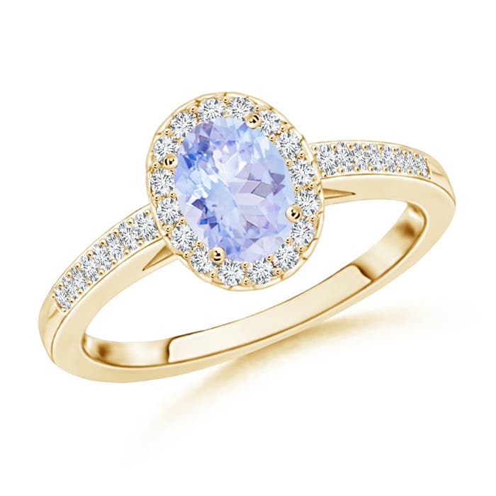 A - Tanzanite / 0.66 CT / 14 KT Yellow Gold