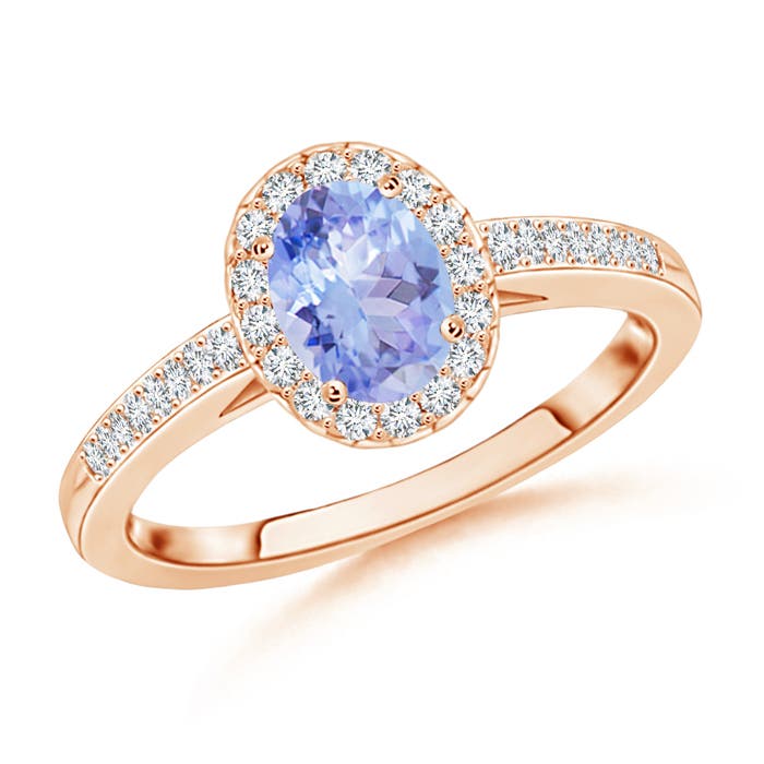 AA - Tanzanite / 0.66 CT / 14 KT Rose Gold